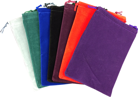 Velour Dice Pouch - 5" x 7" - Assorted