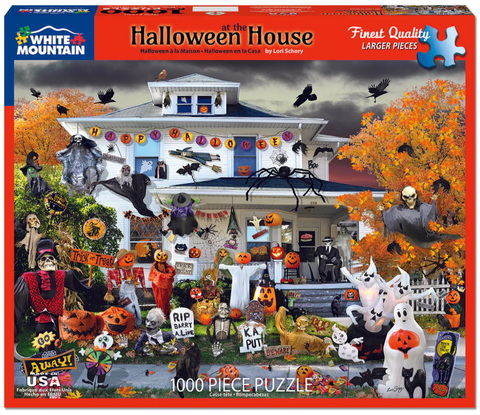 Halloween at the House - 1000 Piece Jigsaw Puzzle
