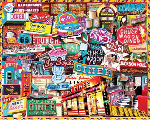 Retro Diner - 1000 Piece Jigsaw Puzzle