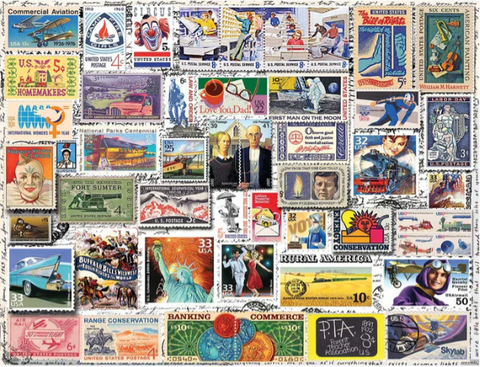 Classic Stamps - 500 Piece Jigsaw Puzzle
