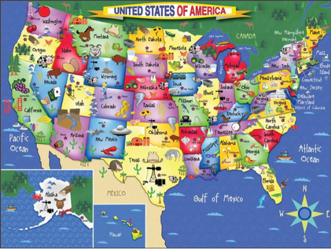 United States of America - 300 Piece Jigsaw Puzzle