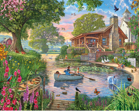 Peaceful Pond - 1000 Piece Jigsaw Puzzle
