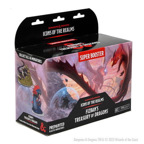 Dungeons & Dragons Fantasy Miniatures: Icons of the Realms: Fizban's Treasury of Dragons Super Booster Pack