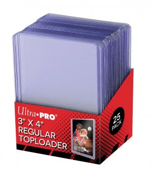 Ultra PRO 3" X 4" Clear Regular Toploader - 25ct